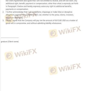 FXPRIMUS fraud platform deducted the profit and cleared up the commission.